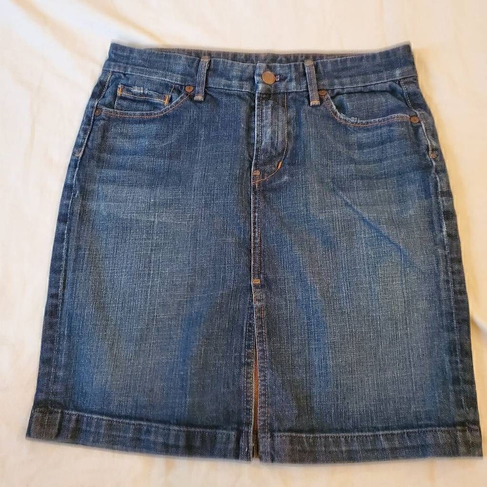 Citizens of Humanity Sophia Stretch Knee Length Denim Skirt - Size 26